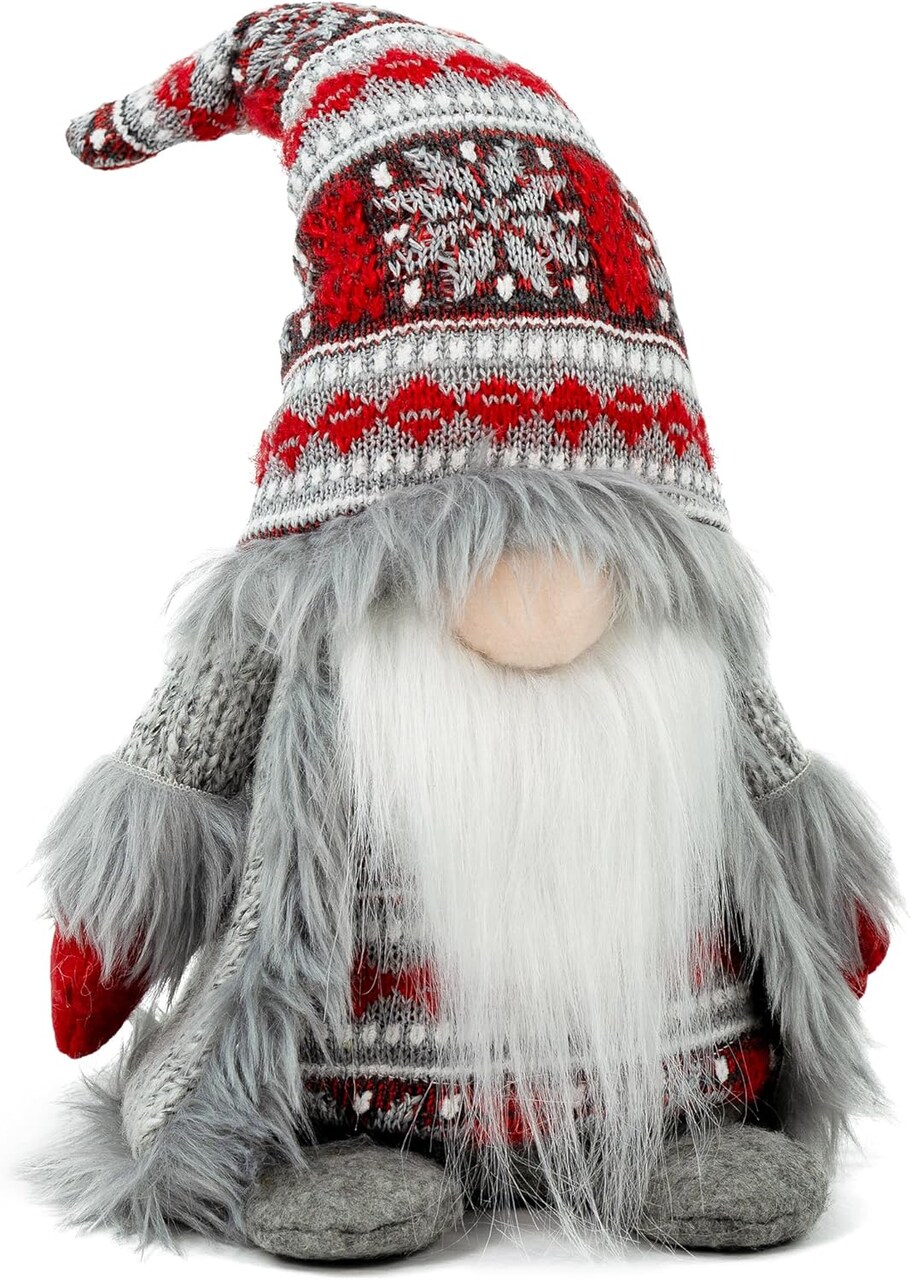 Gnome Christmas Decorations – Plush Swedish Tomte Elf for Holiday Home Décor, Tiered Trays, Kitchen, and Gifts for Women – Christmas, Thanksgiving, Birthday, & Valentines
